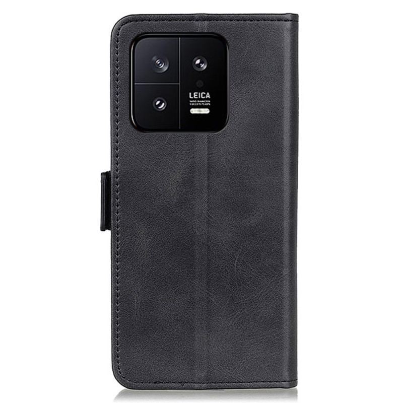 Capa Em Pele Para Xiaomi 13 Pro Fecho Duplo Ver Descrição