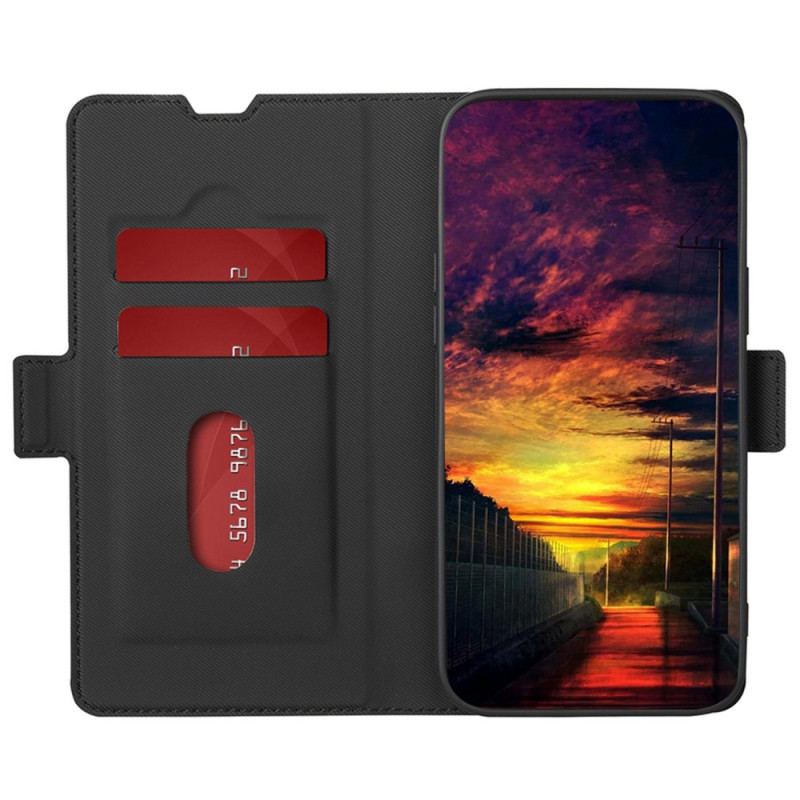 Capa Em Pele Para Xiaomi 13 Pro Ultrafino De Dois Tons