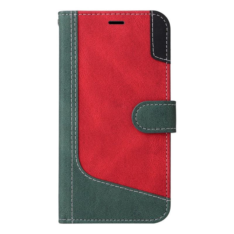 Capa Flip Para Xiaomi 13 Pro De Cordão Cinta Tricolor