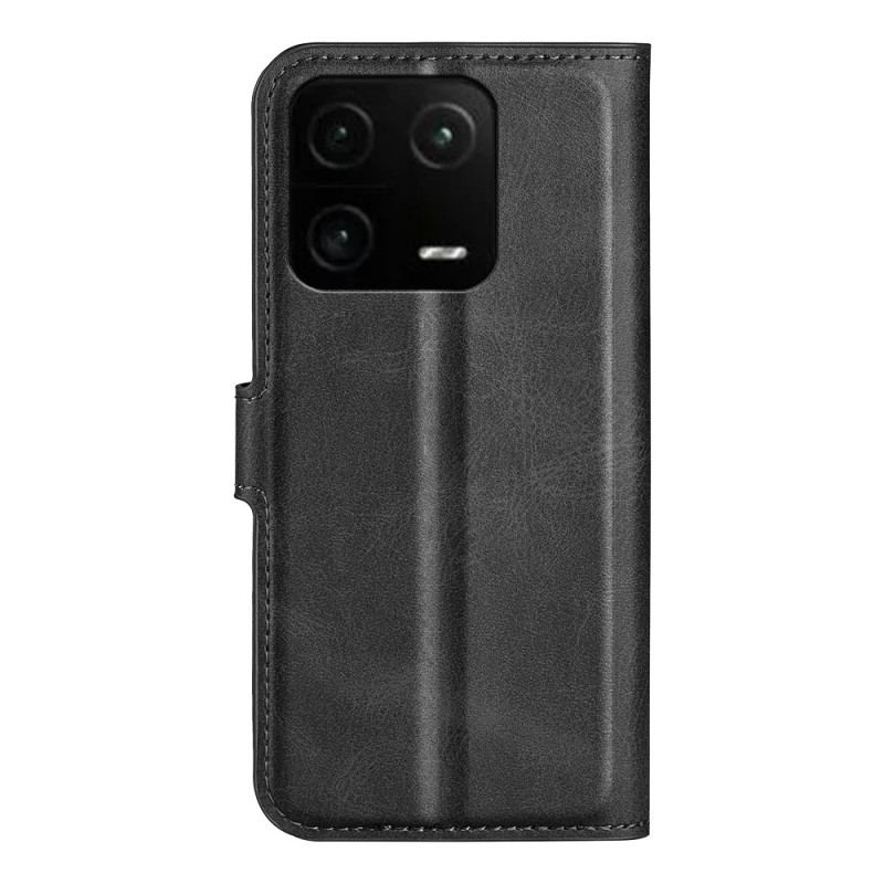 Capa Flip Para Xiaomi 13 Pro Costuras Finas