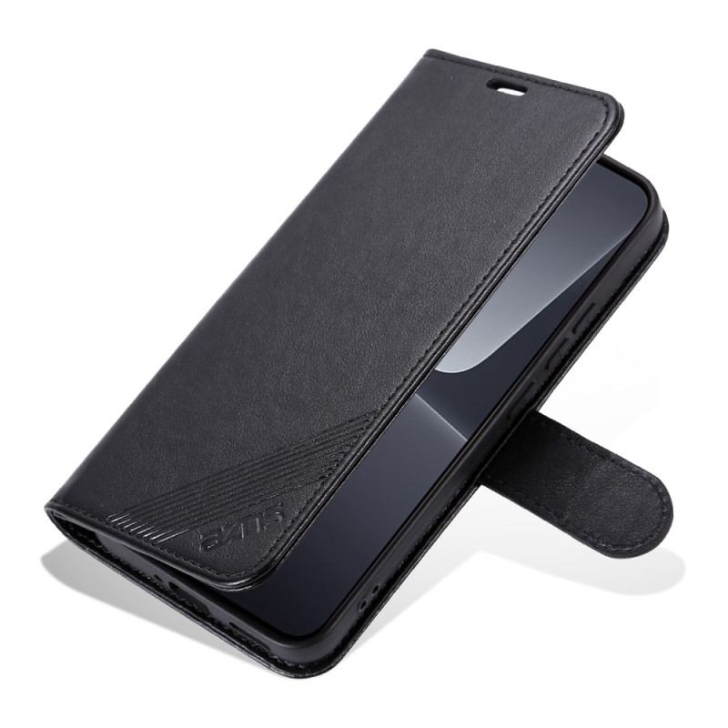 Capa Flip Para Xiaomi 13 Pro Efeito Couro Azns