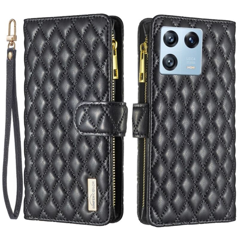 Capa Flip Para Xiaomi 13 Pro Estilo De Cor Binfen Acolchoado