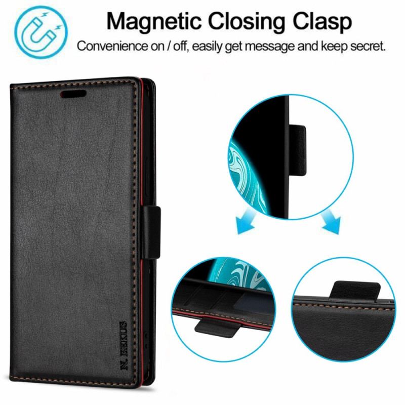 Capa Flip Para Xiaomi 13 Pro Ln.bekus Efeito Couro