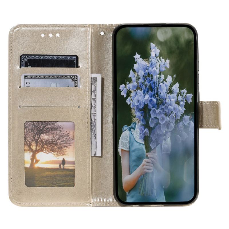 Capa Flip Para Xiaomi 13 Pro Mandala Sol Com Cordão