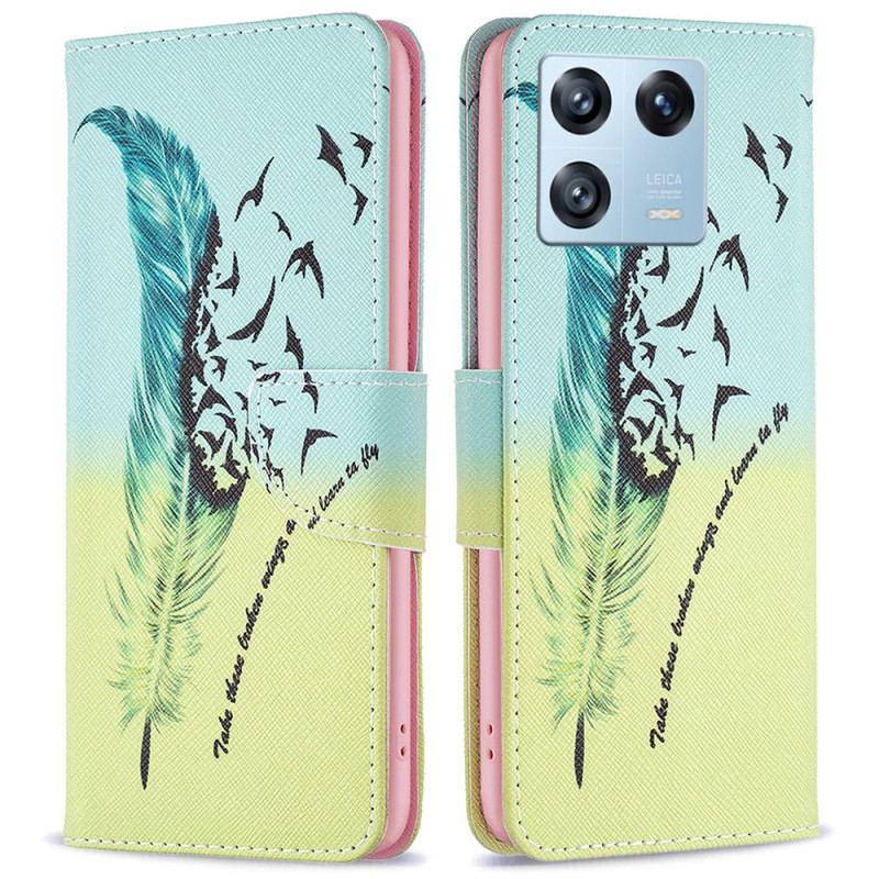 Capa Flip Para Xiaomi 13 Pro Pena