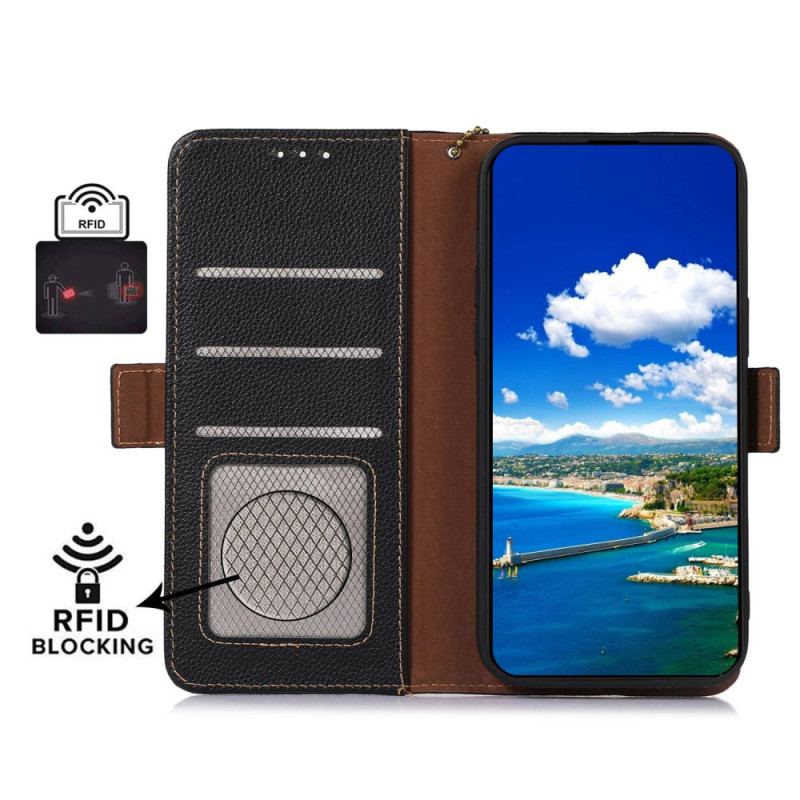 Capa Flip Para Xiaomi 13 Pro Capa Proteção Proteção Rfid De Couro Genuíno