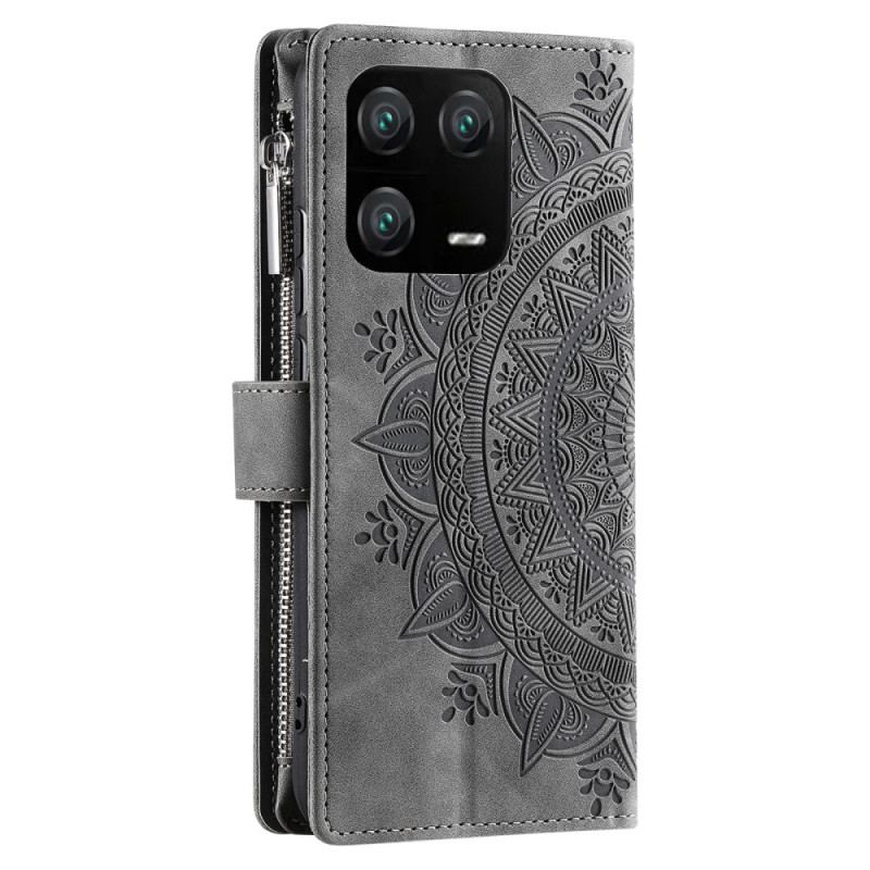 Capa Flip Para Xiaomi 13 Pro Capa Tipo Carteira Carteira Mandala