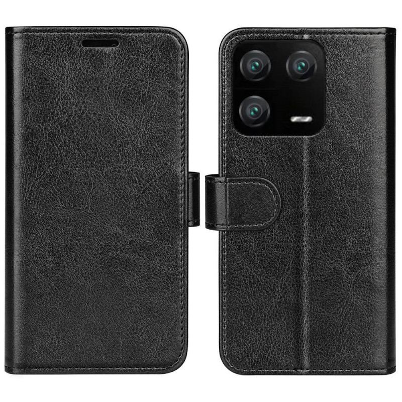 Capa Folio Para Xiaomi 13 Pro Clássico Retrô