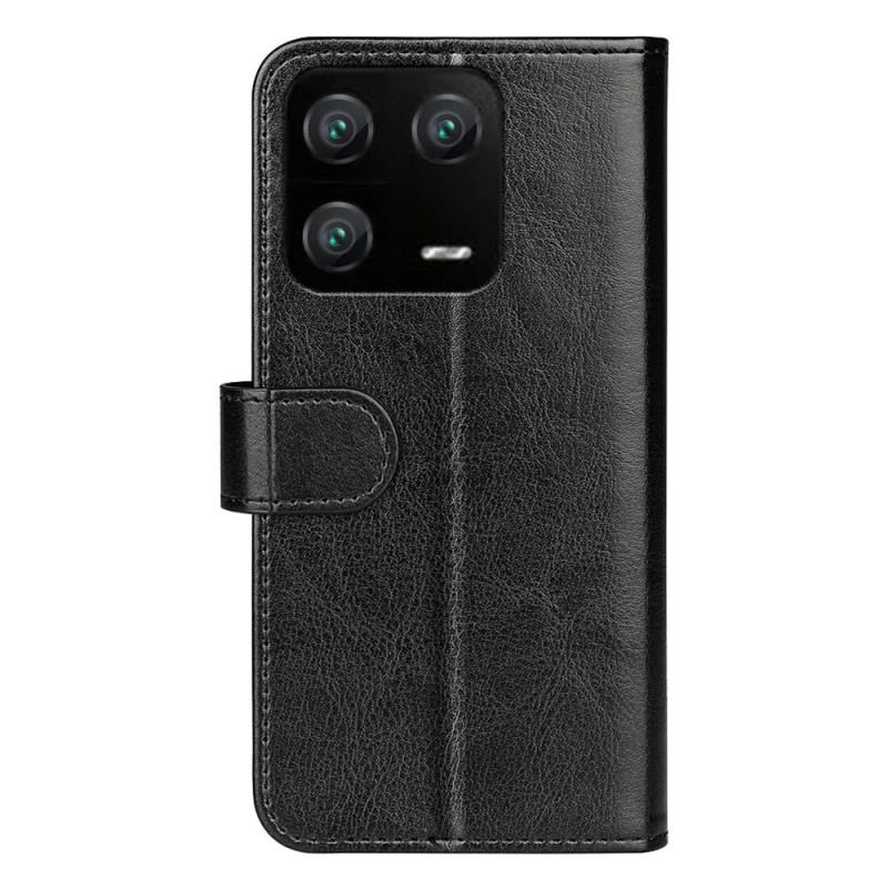 Capa Folio Para Xiaomi 13 Pro Clássico Retrô