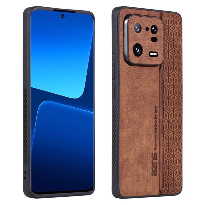 Capa Para Xiaomi 13 Pro Efeito Couro Azns