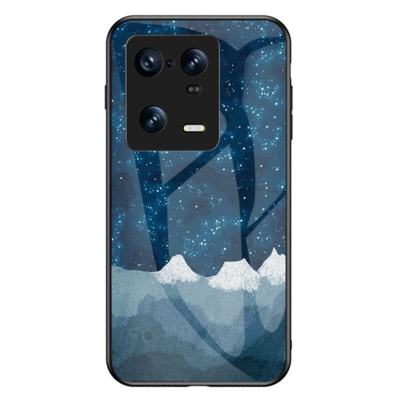 Capa Para Xiaomi 13 Pro Padrão De Vidro Temperado