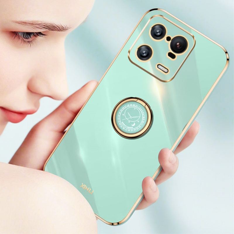 Capa Para Xiaomi 13 Pro Porta-anel Efeito Metal Xinli