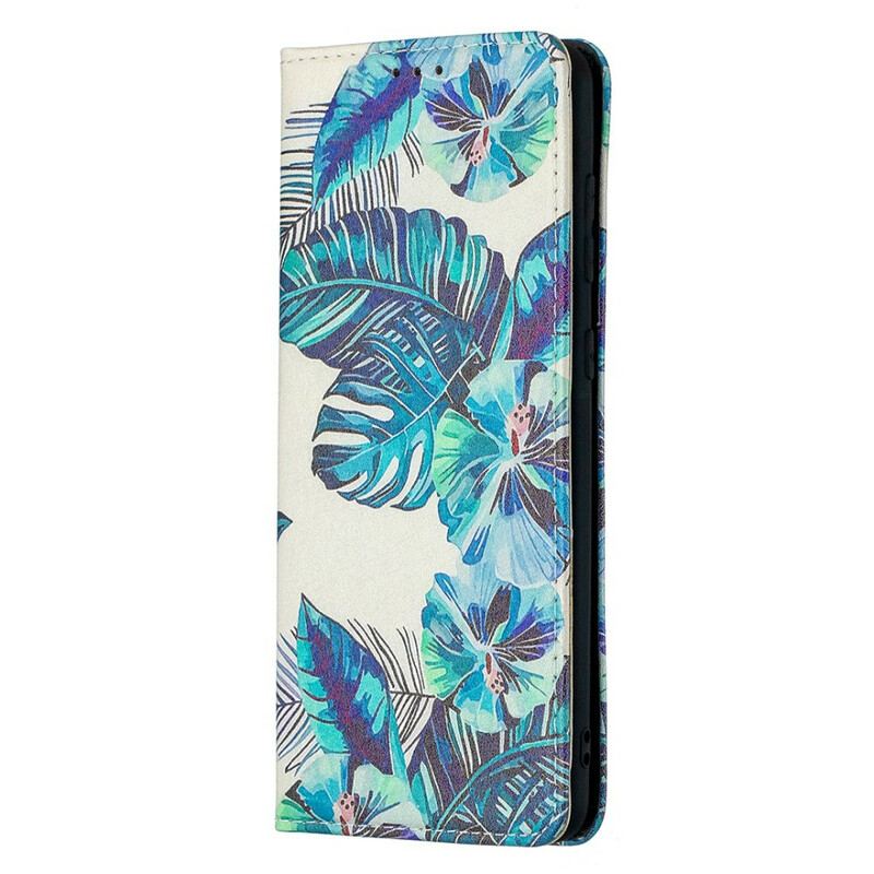 Capa De Celular Para Samsung Galaxy A21s Flip Folhas