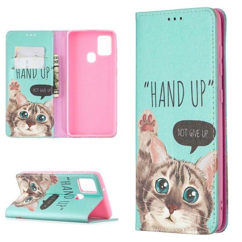 Capa De Celular Para Samsung Galaxy A21s Flip Hand-up