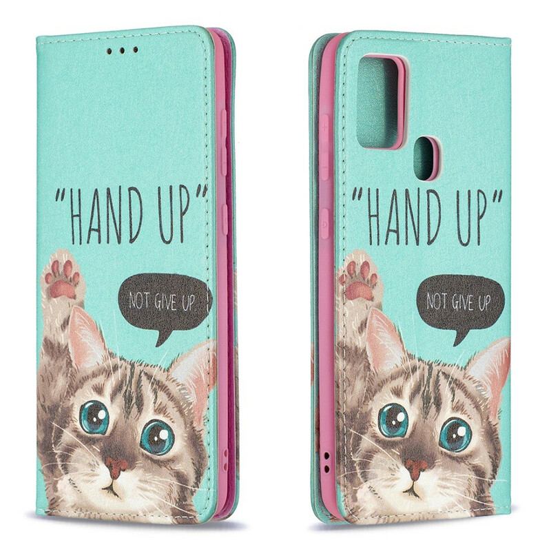 Capa De Celular Para Samsung Galaxy A21s Flip Hand-up