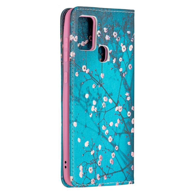 Capa De Celular Para Samsung Galaxy A21s Flip Ramos Floridos