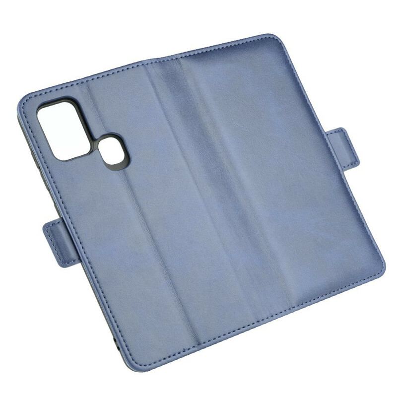 Capa De Couro Para Samsung Galaxy A21s Flip Aba Dupla