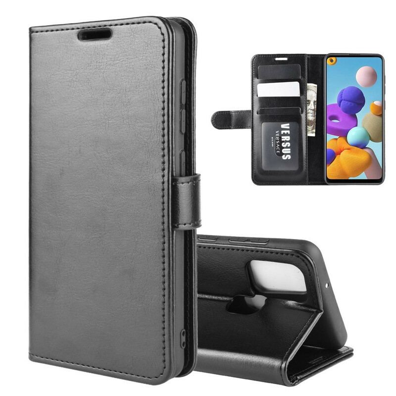 Capa Flip Para Samsung Galaxy A21s Couro Ultra Sintético