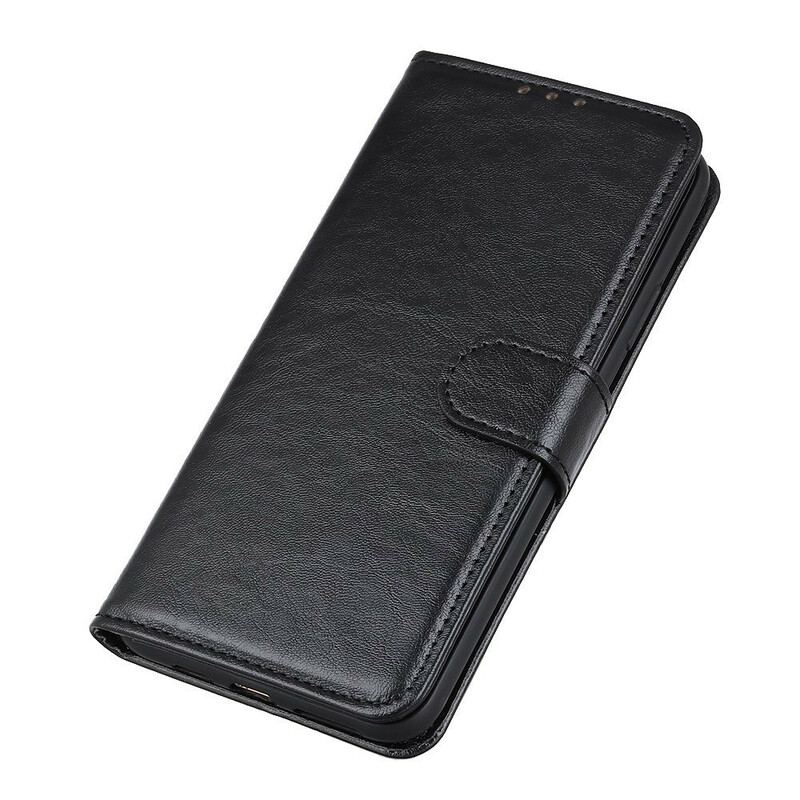 Capa Folio Para Samsung Galaxy A21s Flip Aba Frontal Efeito Couro Brilhante