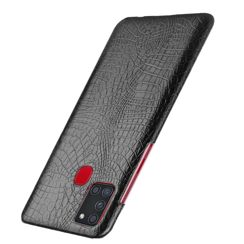 Capa Para Samsung Galaxy A21s Efeito Pele De Crocodilo