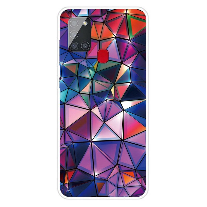 Capa Para Samsung Galaxy A21s Geometria Flexível