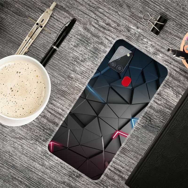 Capa Para Samsung Galaxy A21s Geometria Flexível