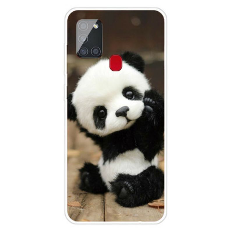 Capa Para Samsung Galaxy A21s Panda Flexível