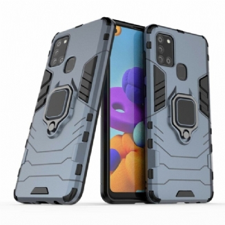 Capa Para Samsung Galaxy A21s Resistente A Anel