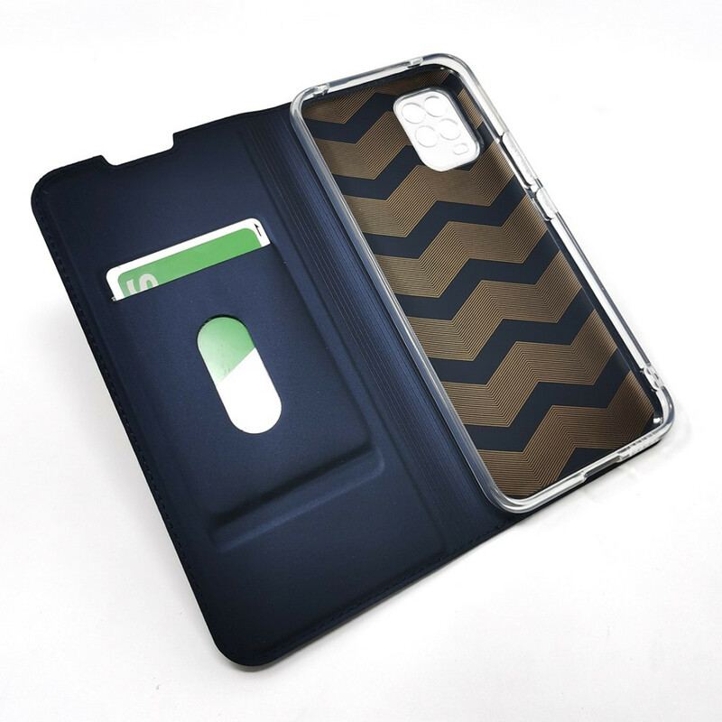 Capa De Celular Para Xiaomi Mi 10 Lite Flip Couro Falso Premium