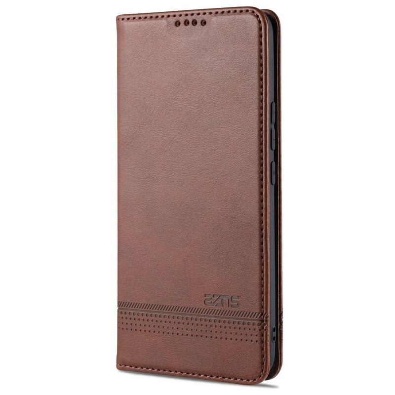 Capa De Celular Para Xiaomi Mi 10 Lite Flip Estilo De Couro Azns