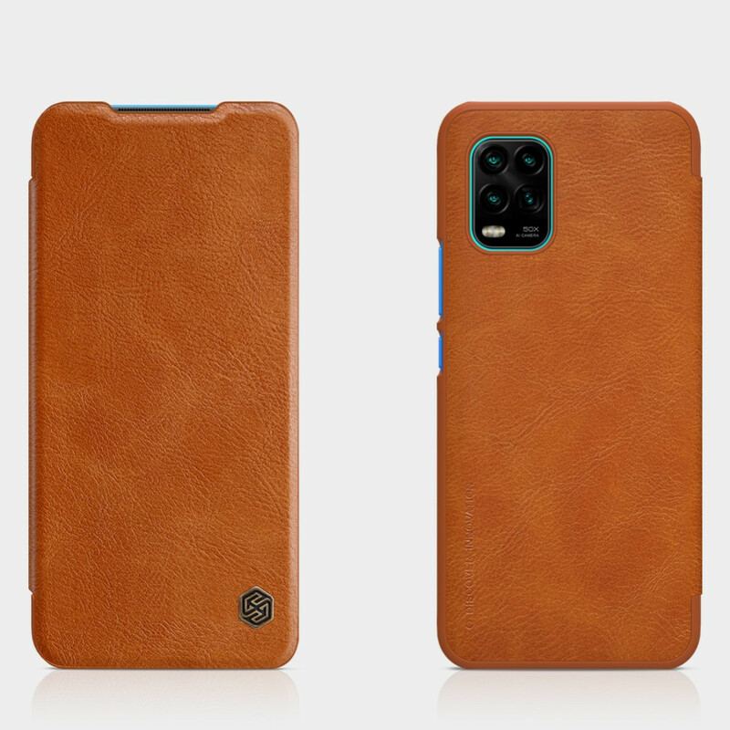 Capa De Celular Para Xiaomi Mi 10 Lite Flip Série Nillkin Qin