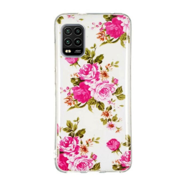 Capa De Celular Para Xiaomi Mi 10 Lite Flores Da Liberdade Fluorescentes