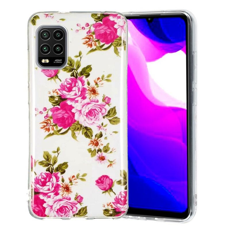 Capa De Celular Para Xiaomi Mi 10 Lite Flores Da Liberdade Fluorescentes