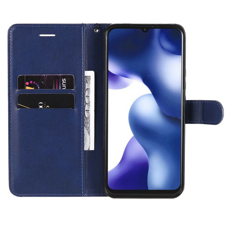 Capa De Couro Para Xiaomi Mi 10 Lite Couro Sintético Padrão