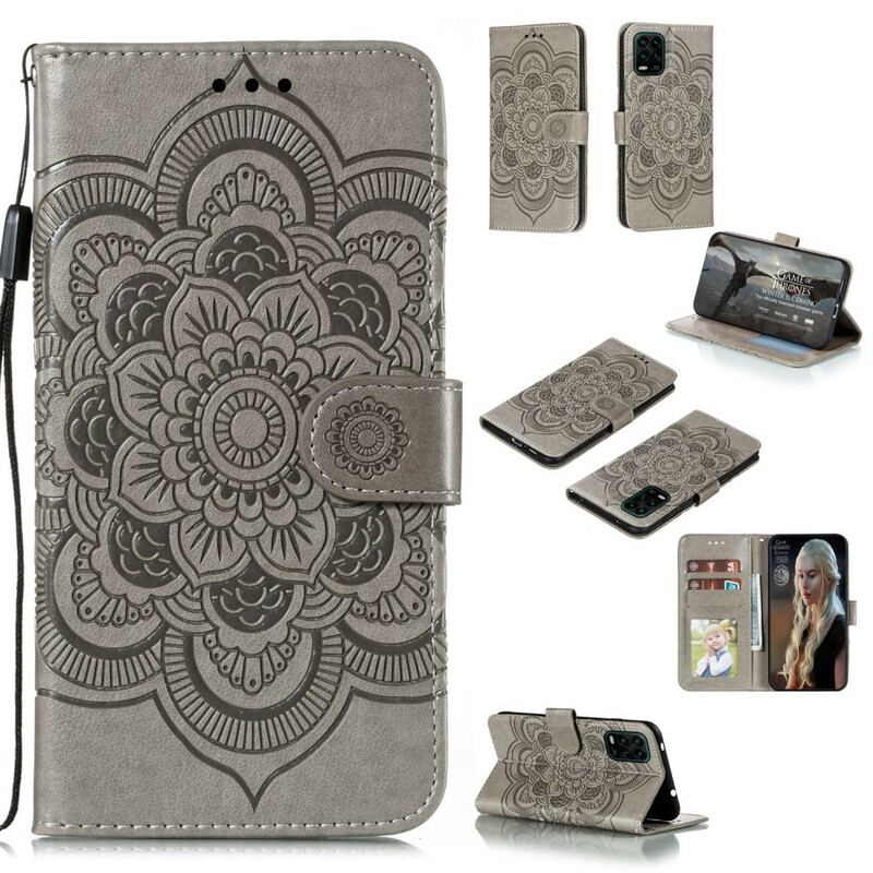 Capa Flip Para Xiaomi Mi 10 Lite Mandala Completa