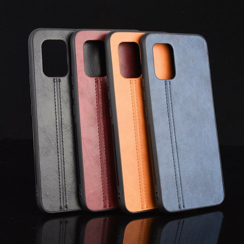 Capa Para Xiaomi Mi 10 Lite Efeito Couro Couture