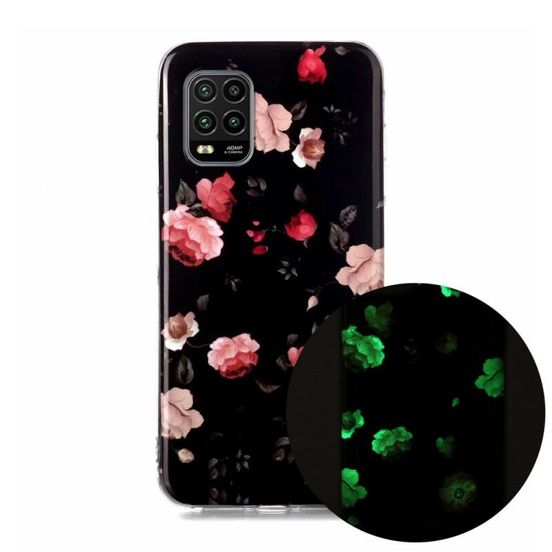 Capa Para Xiaomi Mi 10 Lite Florais Fluorescentes