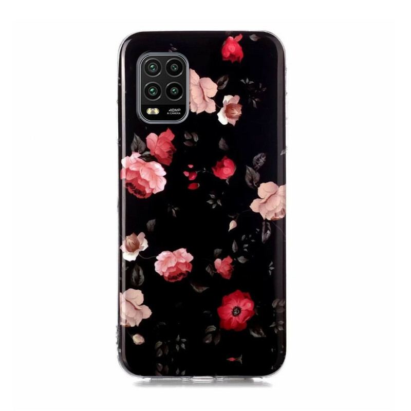 Capa Para Xiaomi Mi 10 Lite Florais Fluorescentes