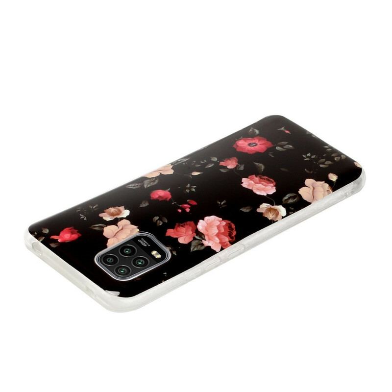 Capa Para Xiaomi Mi 10 Lite Florais Fluorescentes