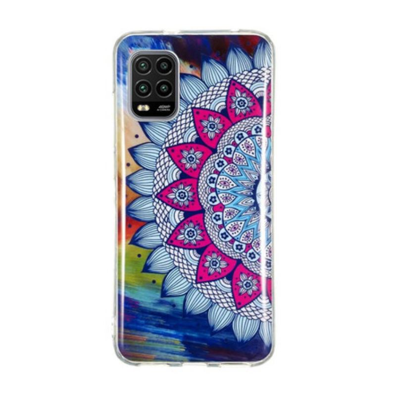 Capa Para Xiaomi Mi 10 Lite Mandala Colorida Fluorescente