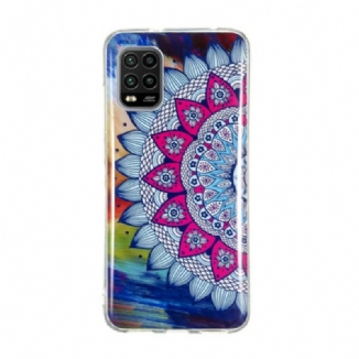 Capa Para Xiaomi Mi 10 Lite Mandala Colorida Fluorescente