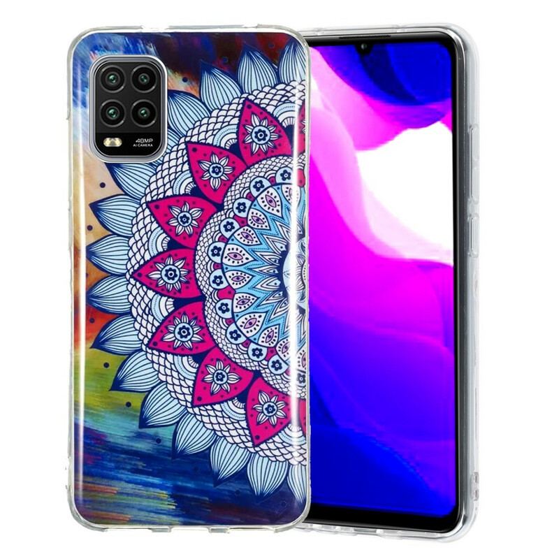 Capa Para Xiaomi Mi 10 Lite Mandala Colorida Fluorescente