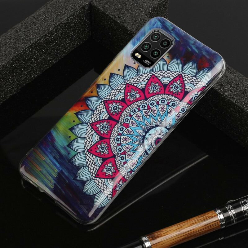 Capa Para Xiaomi Mi 10 Lite Mandala Colorida Fluorescente