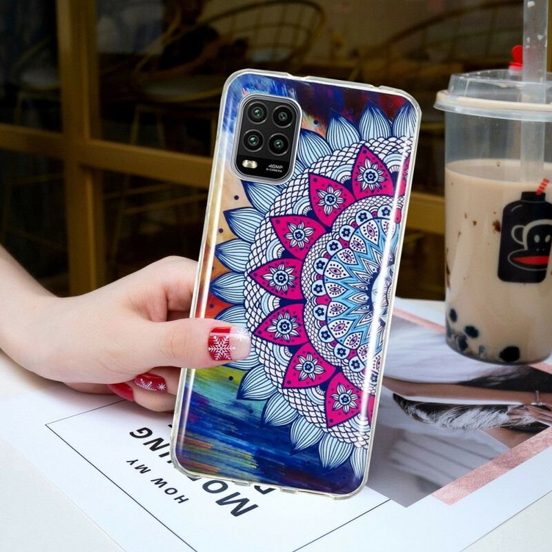 Capa Para Xiaomi Mi 10 Lite Mandala Colorida Fluorescente