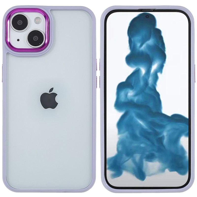 Capa De Celular Para iPhone 14 Plus Bordas De Silicone Acrílico