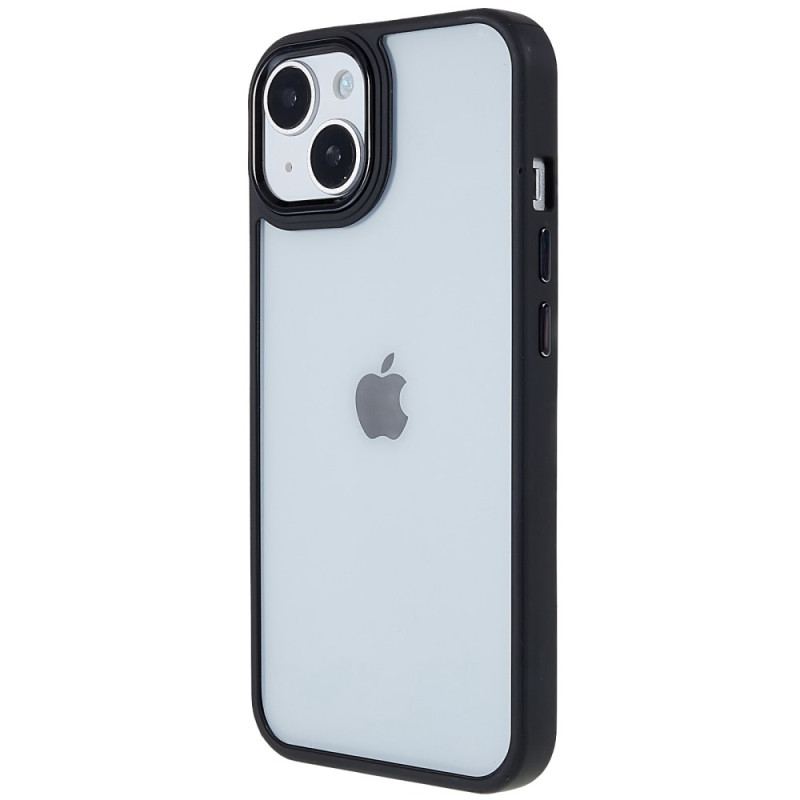 Capa De Celular Para iPhone 14 Plus Bordas De Silicone Acrílico