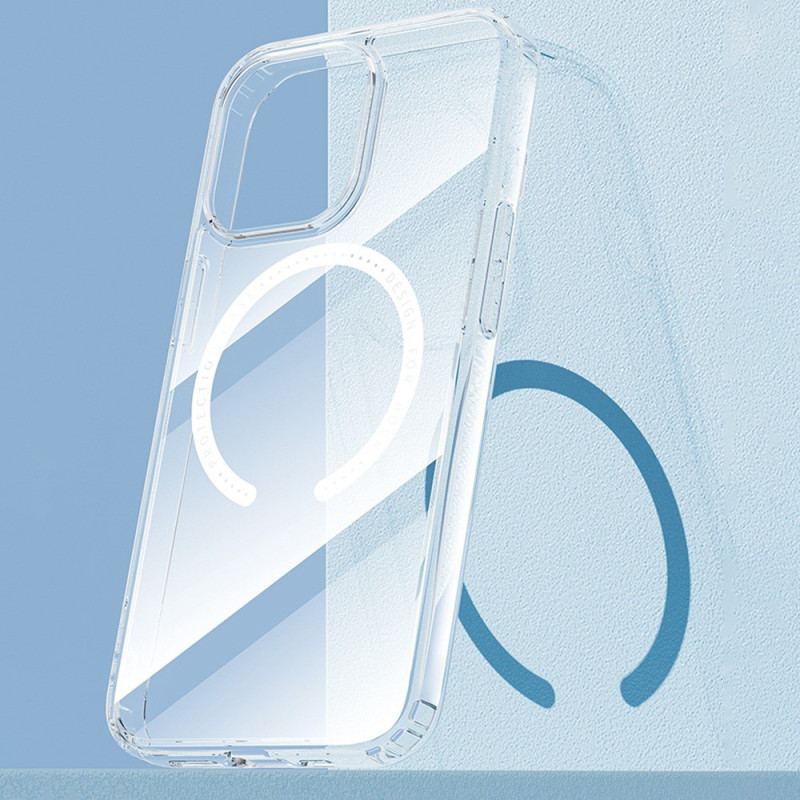 Capa De Celular Para iPhone 14 Plus Compatível Com Magsafe Rook Transparente