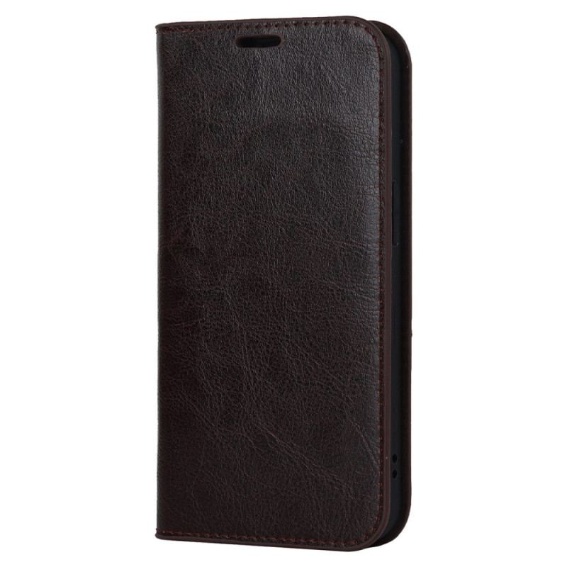 Capa De Celular Para iPhone 14 Plus Flip Couro Legitimo