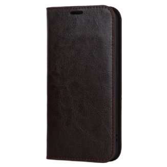 Capa De Celular Para iPhone 14 Plus Flip Couro Legitimo