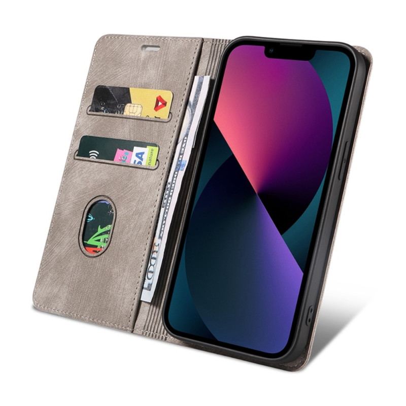 Capa De Celular Para iPhone 14 Plus Flip Couro Sintético Colorido